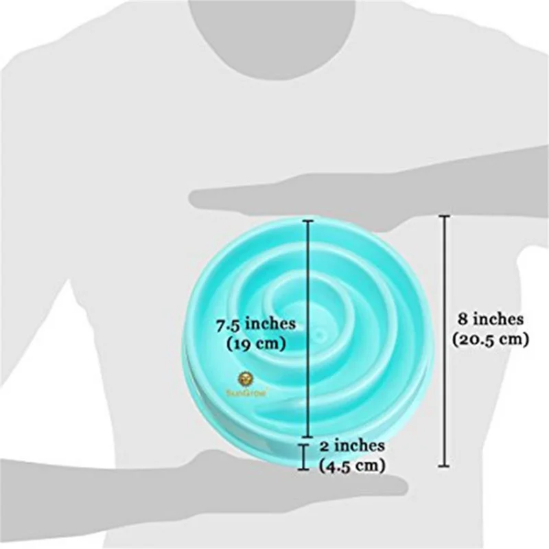 Factory plastic wholesale pet dog bowls plastic Puppy Slow Feeder