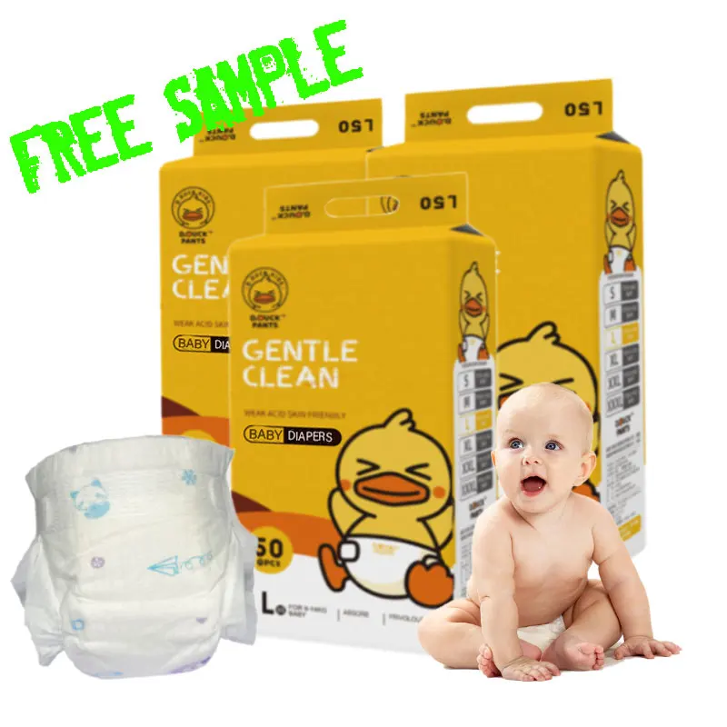 Cheap and Low Moq Baby Disposable Diapers Baby Diapers Wholesalers Diapers from China Printed 3D Cotton Soft Breathable