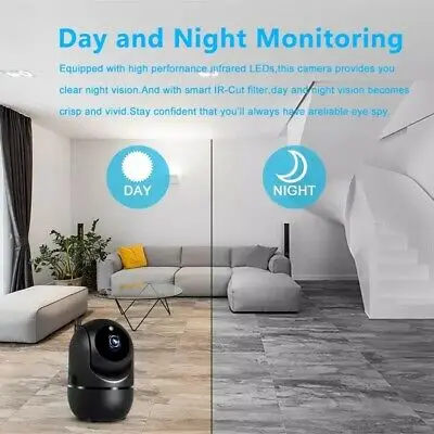  1080P Wifi Беспроводная камера ночного видения инфракрасная купольная умная видеоняня безопасность