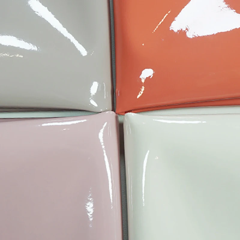 Wholesale of new design ultra-fine fiber glossy mirror waterproof patent PVC synthetic leather