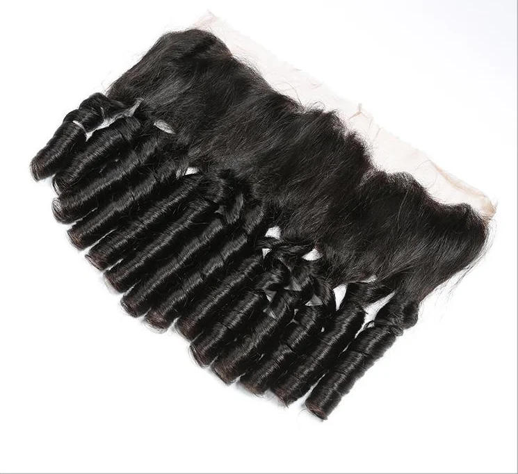 
 Пучки омбре с застежкой, бразильские человеческие волосы Омбре, Надувные вьющиеся волосы с застежкой на сетке 13x4, Короткие вьющиеся человеческие волосы, волнистые пучки  