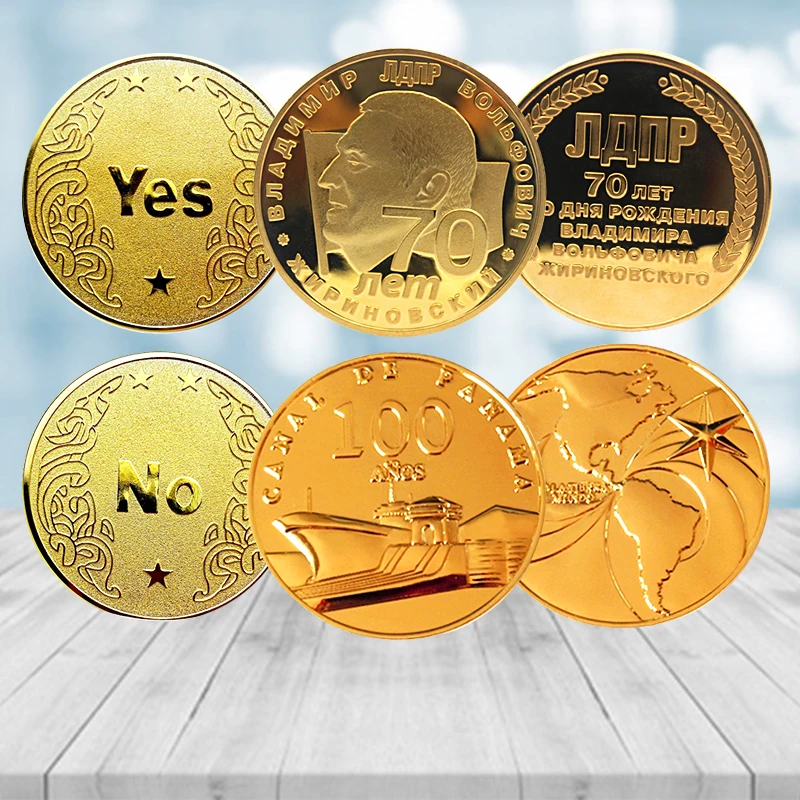 antique coins 3D Round design custom metal Iron Zinc Alloy Challenge coin   Gold Gold Coins