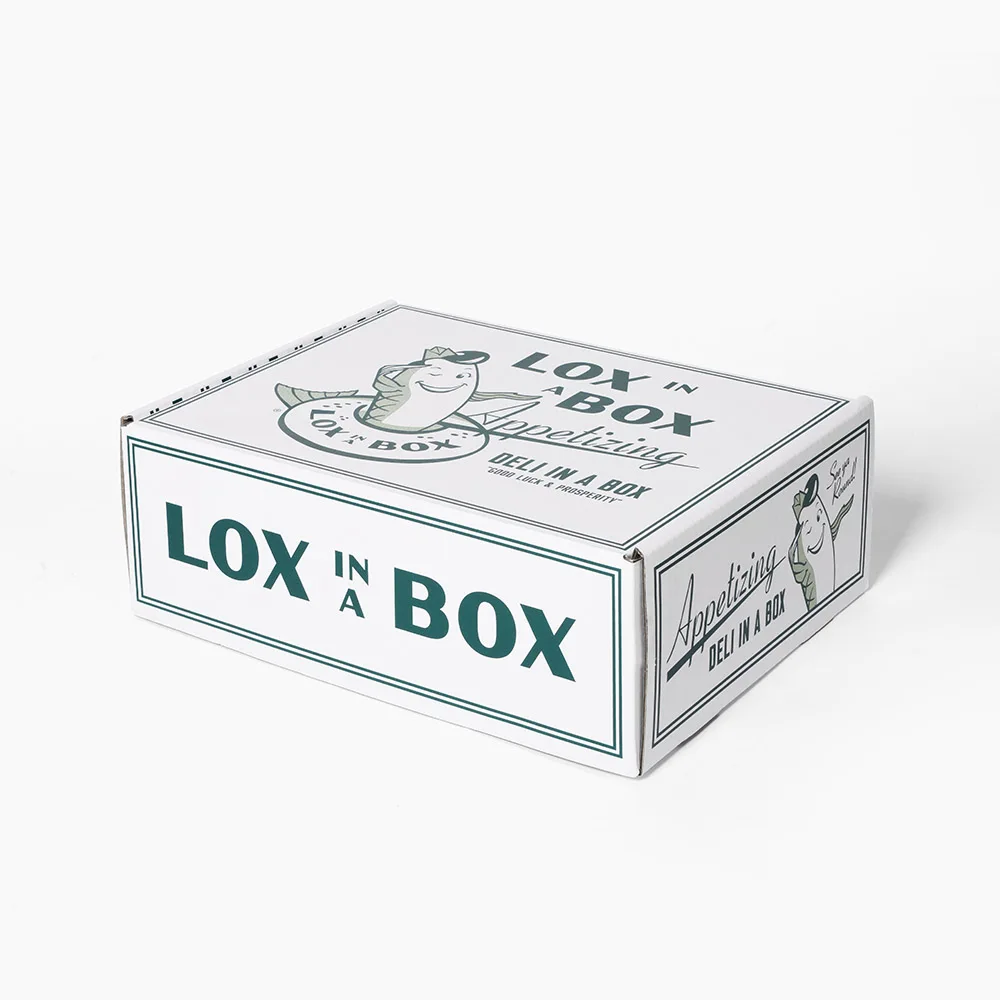 Custom large corrugated cookie food package container kraft brown shipping carton big size packaging paperboard box