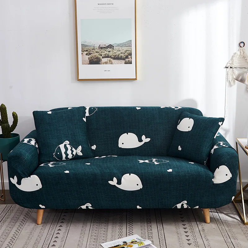 Luxury Sofa Cover Elastic Sofa Cover Print Floral Single-seater Sofa Cover