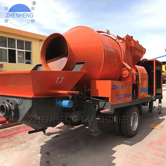 New JBS40  Small Portable 30m3 Diesel Engine Truck Mounted 40 30 Concrete Mixer Pump Electric Cement 40m3/h Capacity For Sale