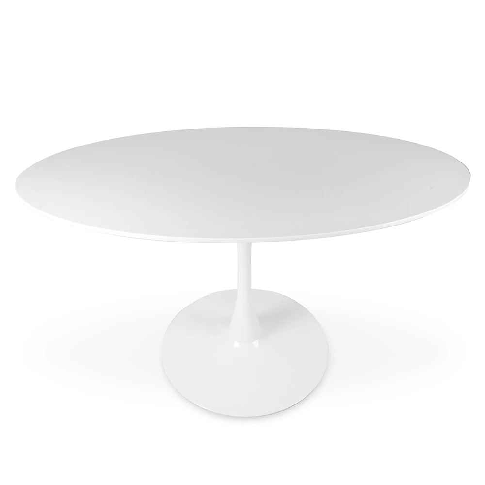 Wholesale white round wood dining table wooden kitchen table