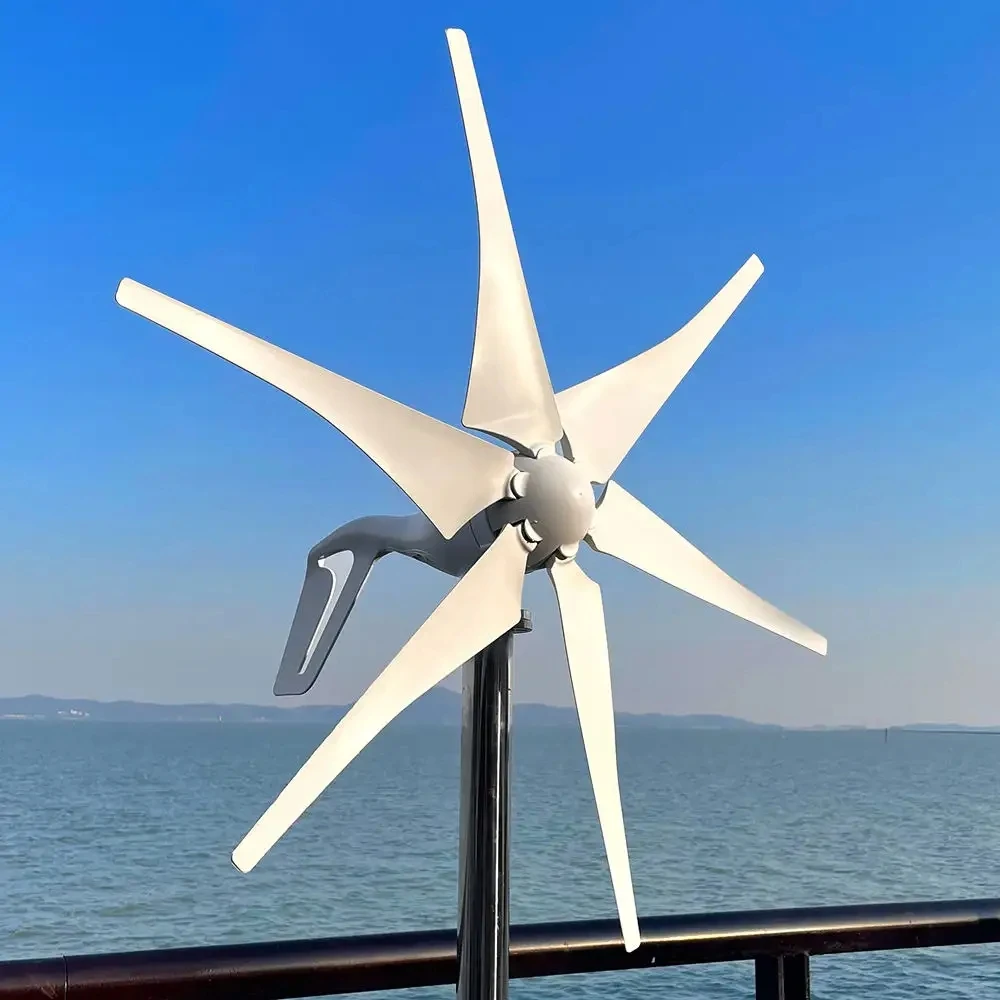12V 24V 48V Turbine Wind Generator Horizontal Type Wind Power Generation System 500W 800W