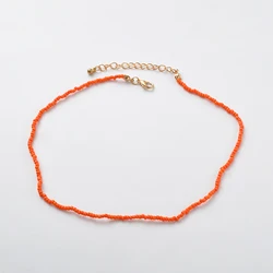 Multilayer Colour Rope Plastic Chain Necklace Buckle Gemstone Necklace Women Jewelry Price Cheapest style Fashion