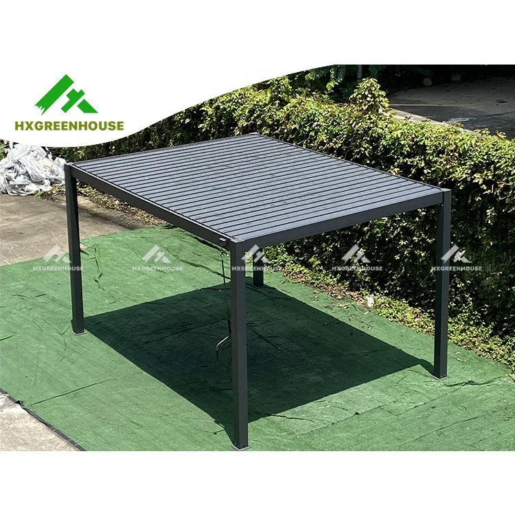 Led Light Arch Sale Italian Gazebo Chiuso Skylight Furniture Set Aluminum Pavilion Outdoor Metal Modern Aluminium Pergola