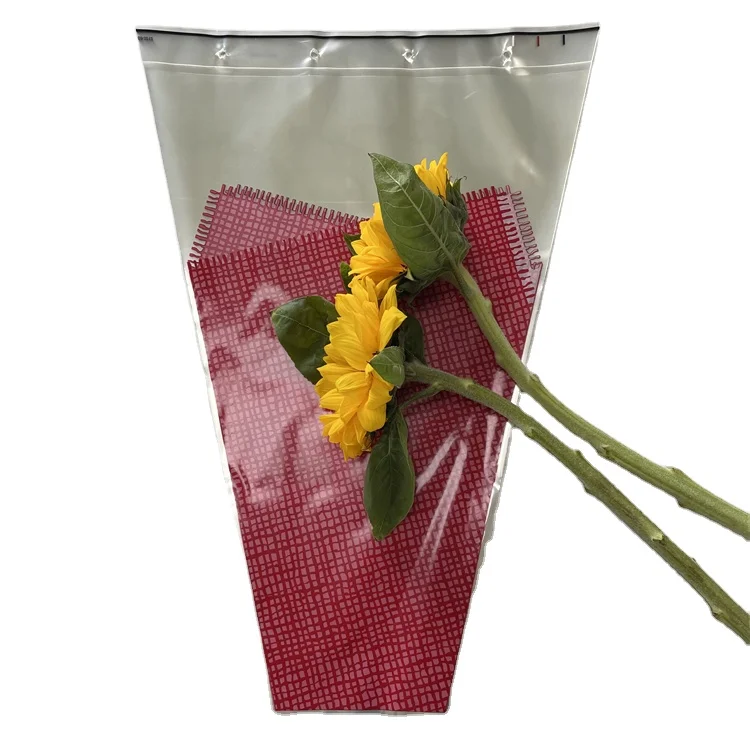 Promotional opp material fresh-keeping packaging bag simple and exquisite bouquet set