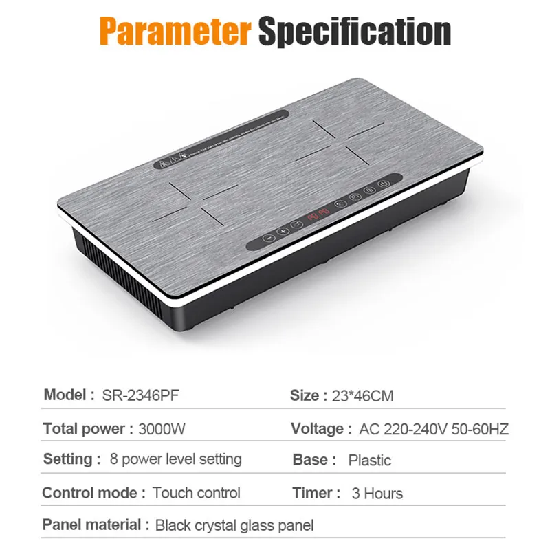Professional Product Good Material 3000W Touch Control Home Use Induction Cooktop Magnetic China Induction Cooker