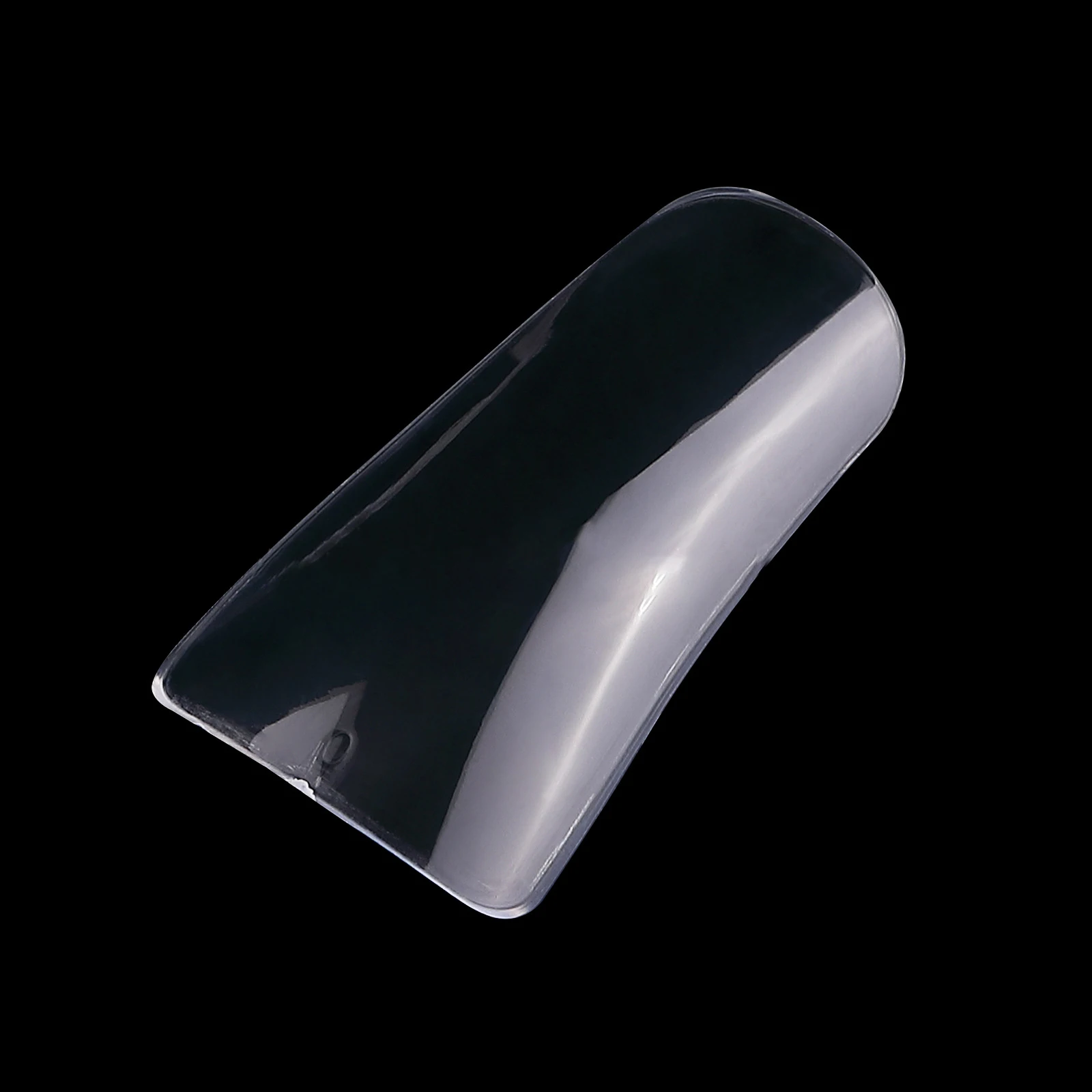 New Trend 500Pcs Flare Acrylic Capsule Press on Nails Extension Clear Natural duck nail tips full cover