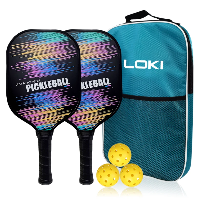 Loki hot sell factory wholesale carbon fiber pickleball with high-quality nomex honeycomb core