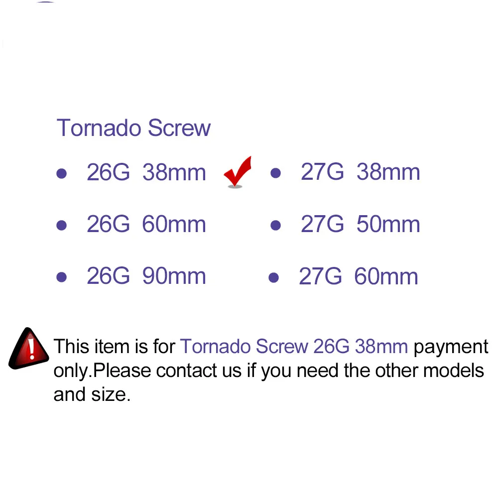 Korea new aqulift cog polydioxanone suture v line pdo thread lift needle Tornado screw 26G 60mm