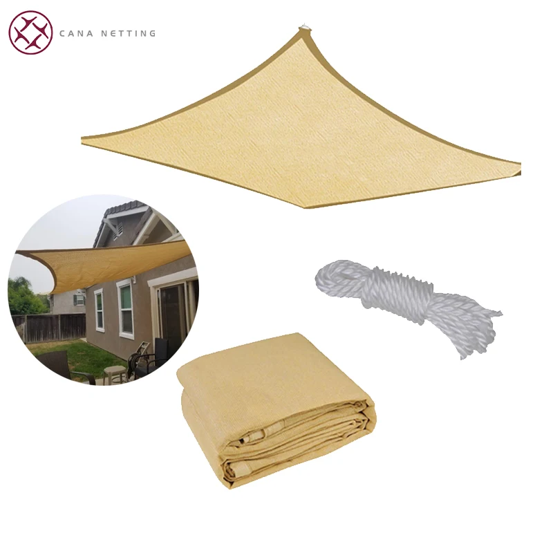 PE with UV shade cloth and terrasse 3m*3m*3m triangle sail shade beige garden parking