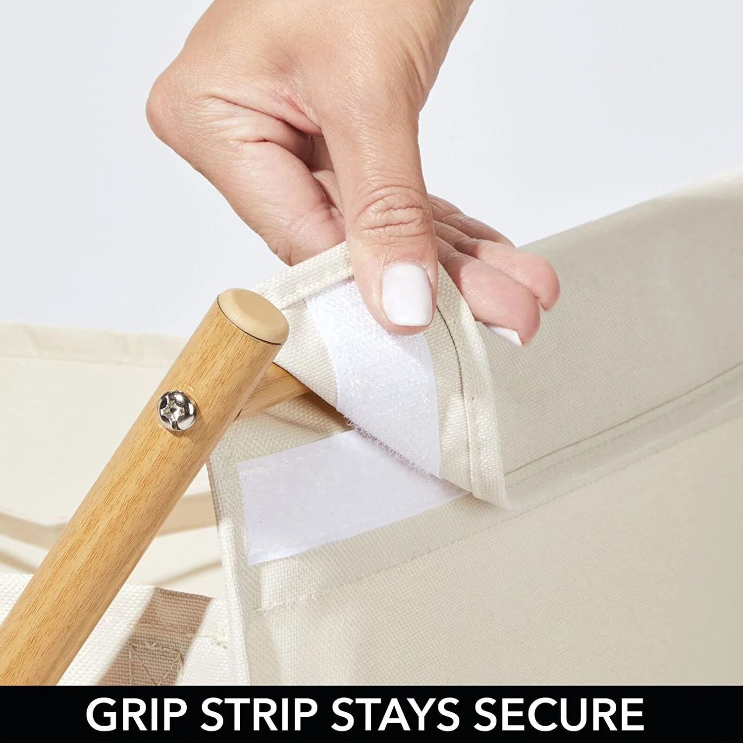 Sturdy  Laundry Divided Hamper Sorter Cart with Wood  Portable and Collapsible  Clothes Basket Storage Polyester laundry basket