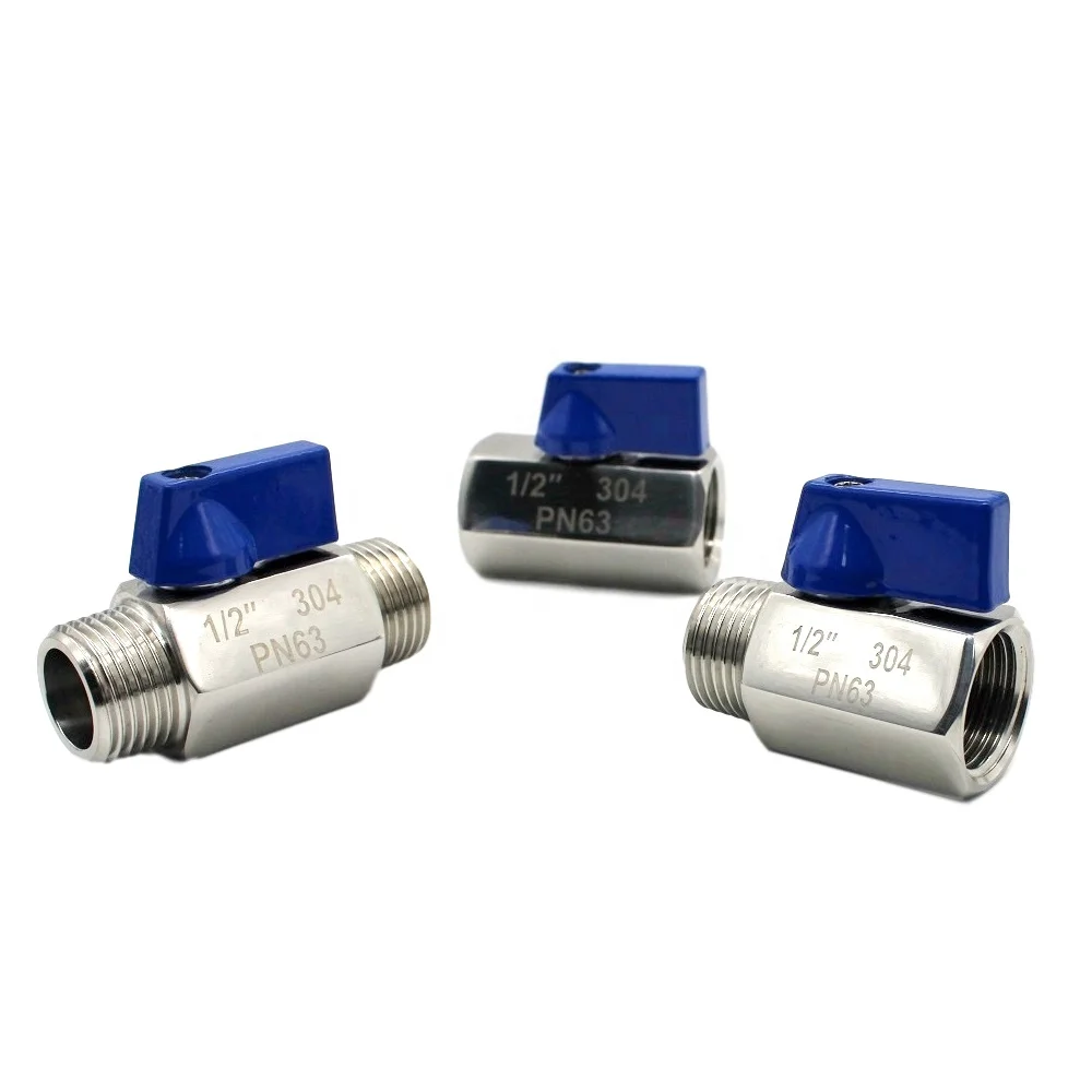 SS304 Pn63 Mini Female to Female Threaded Ball Valve NPT