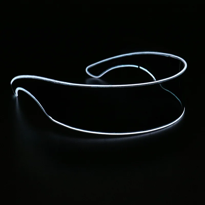Longstar 2023 Hotselling Wholesale LED Light Cyber Punk Glasses Glow In The Dark Party Masks For Christmas Halloween