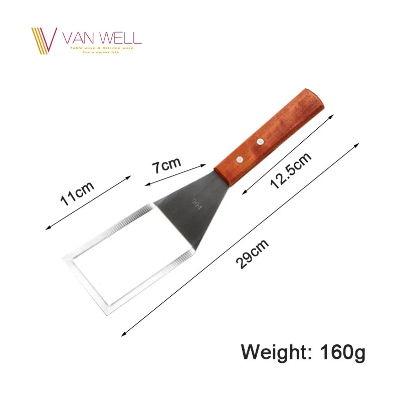 Stainless Steel Spatula Kitchen Spatula Baking Cake BBQ Spatula Kitchenware