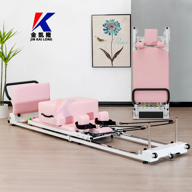 Home Use Folding And Lightweight Pilates Train Iron Pilates Reformer