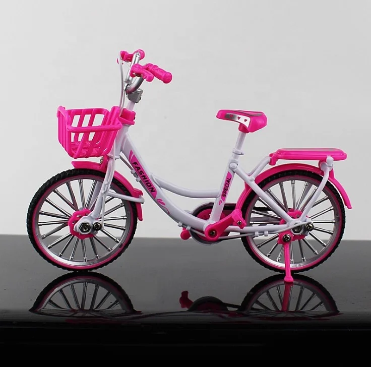 
High Quality Gift 1:10 Mini Foldable Metal Diecast Alloy Simulation Model bicycle finger mountain bike vehice toy for Kid 