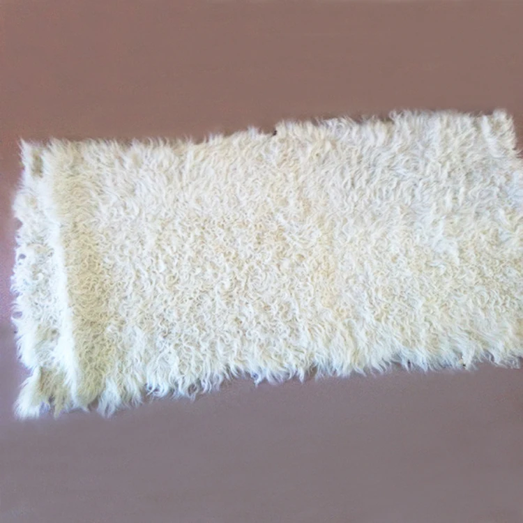 Factory White Curly Kalgan Lamb Fur Skin Big Hair Cheap Price High Quality Kalgan Lamb Fur Plate