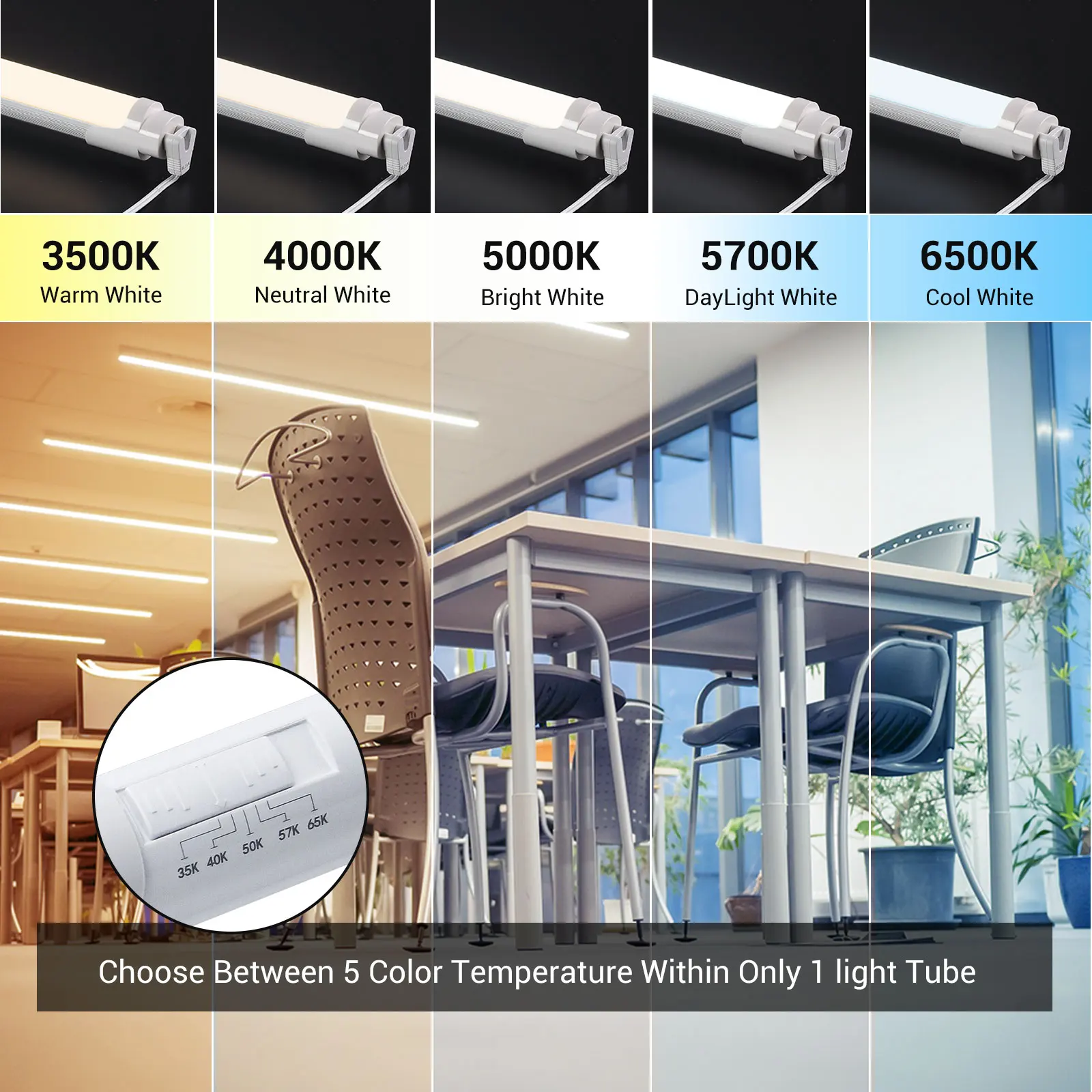 High brightness 4ft factory price t8 led tube light Type A+B DLC 10W Daylight double line LED Tube electronic ballast compatible