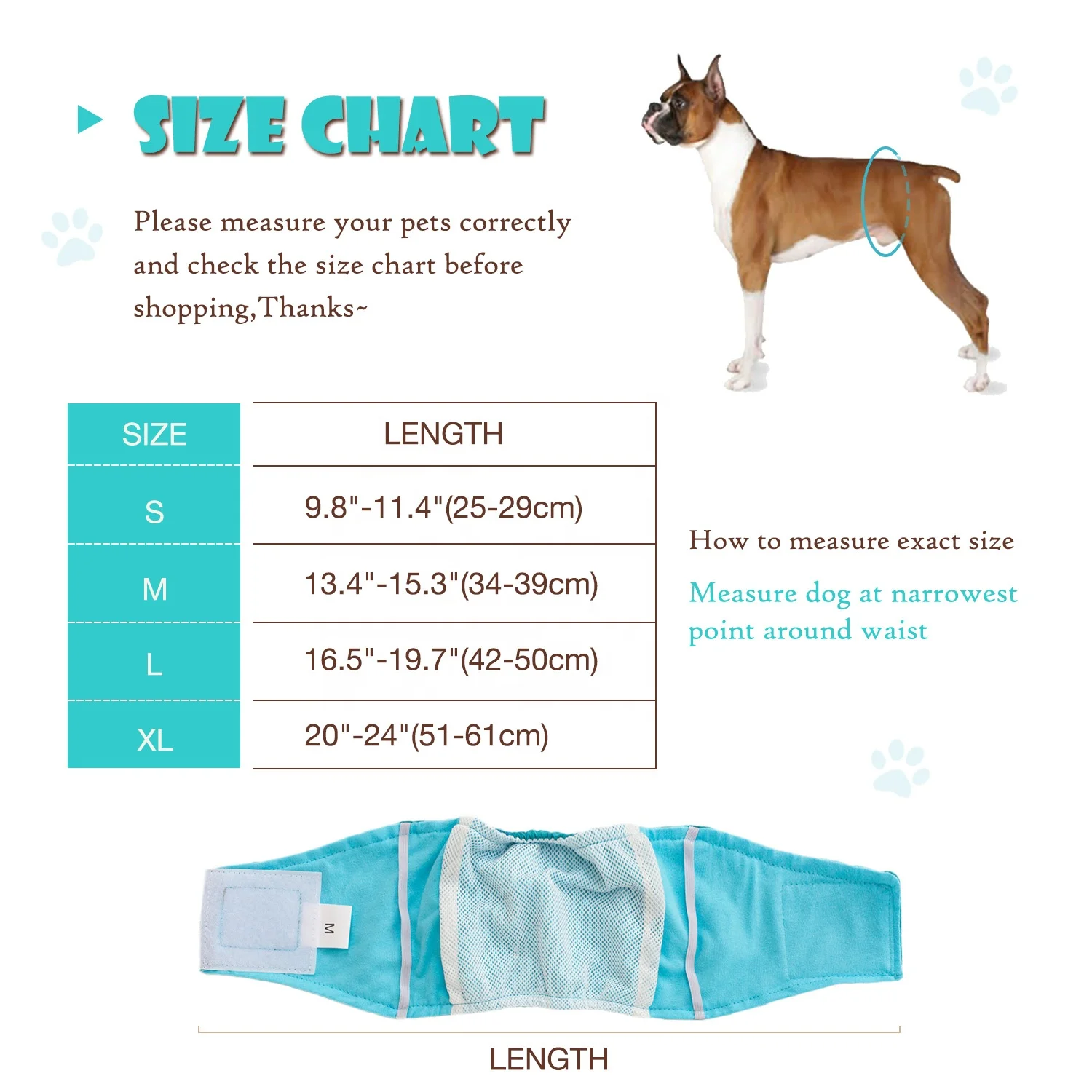 Male Dog Diapers Reusable Belly Bands for Small Medium Dog Diaper Male Washable Pet Underwears Nappies