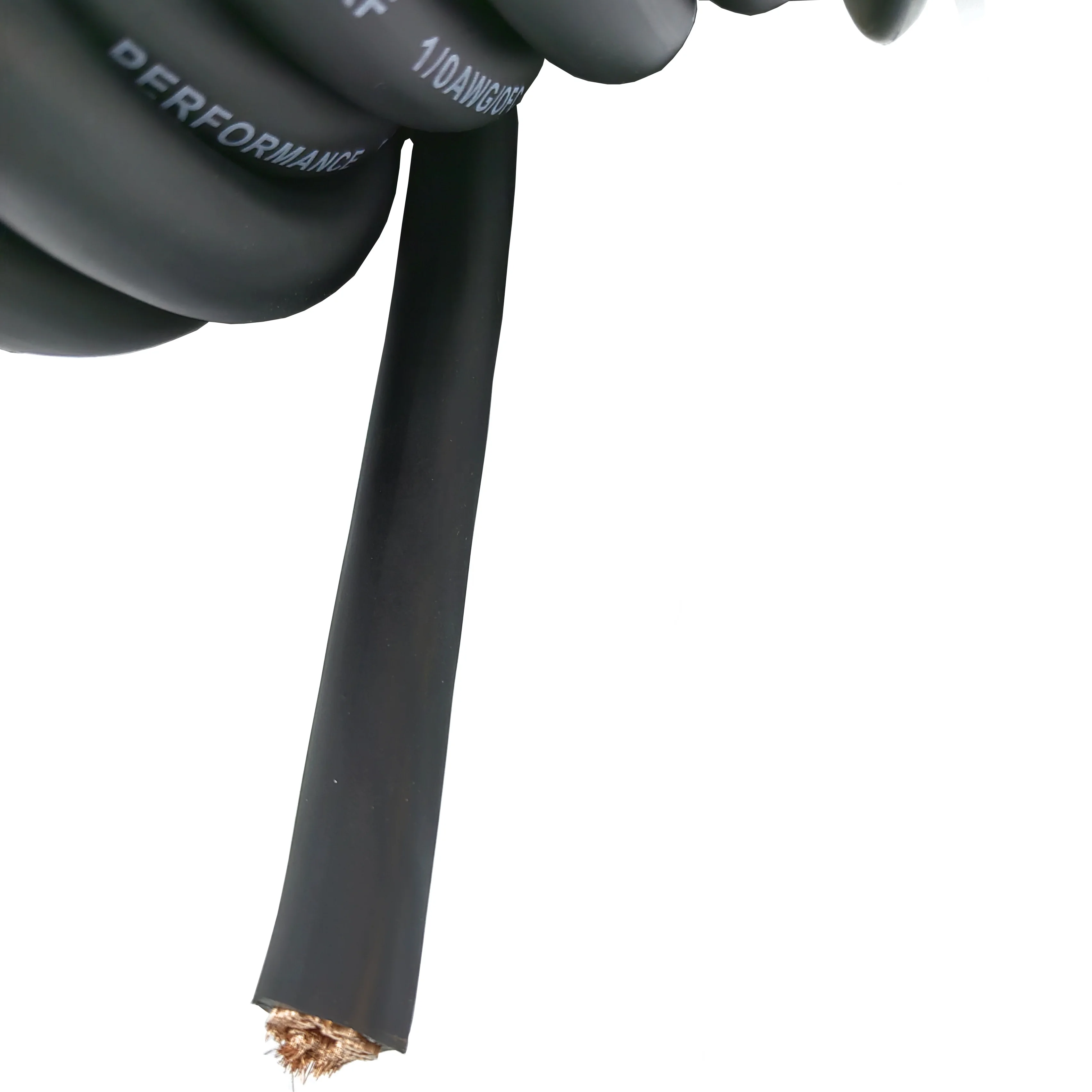 1/0 AWG Oversize Gauge 4/0 GA Car Audio OFC Or CCA Power Wire Power Cable Soft Touch Flexible PVC Jacket Cable