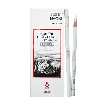 
NYONI white charcoal pencil pastel white 