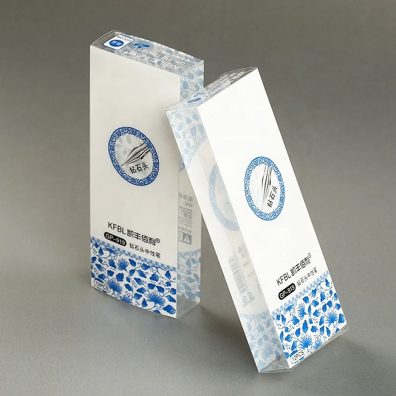 Customized PET PVC plastic gift box with paper insert Hexagon shape clear plastic gift box packaging