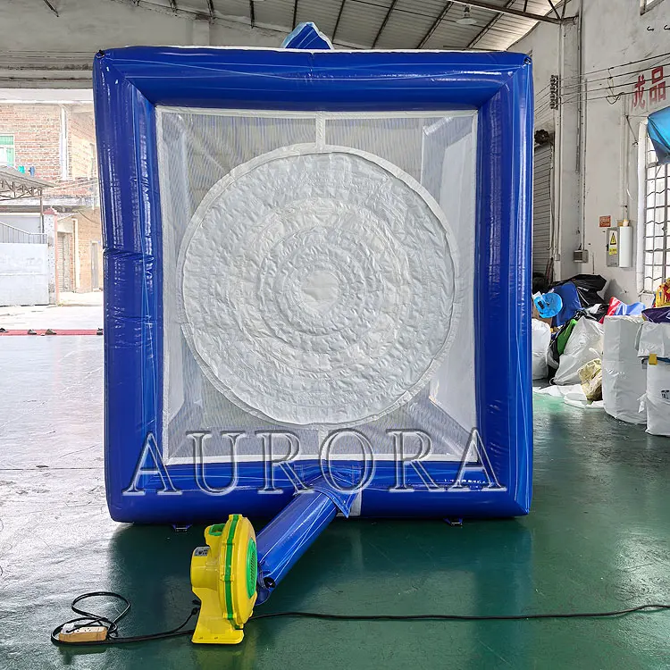 Outdoor Interactive Carnival Game Double Inflatable Flying Axe Throwing Target Giant PVC Inflatable Throwing Axe Sale