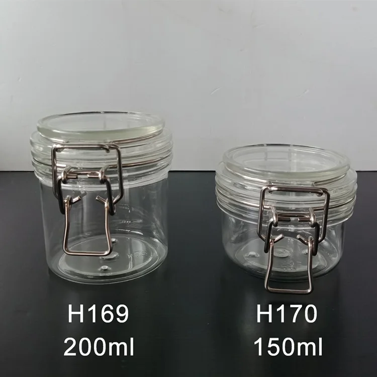 High Quality Airtight Bale Wire Cosmetic 200Ml Empty Body Cream Jar