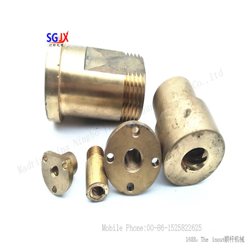 CNC lathe brass accessories CNC precision parts machining metal copper parts processing non - standard products to figure