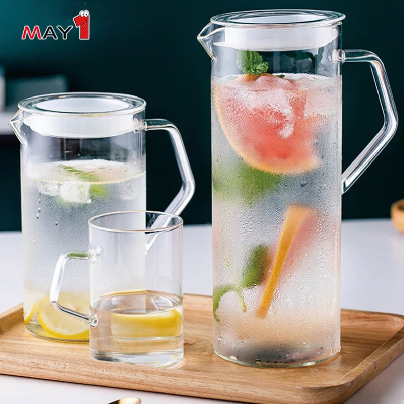 
Manufacture Direct Supply high Quality grade Handmade Glass Tea Coffee Pitcher 
