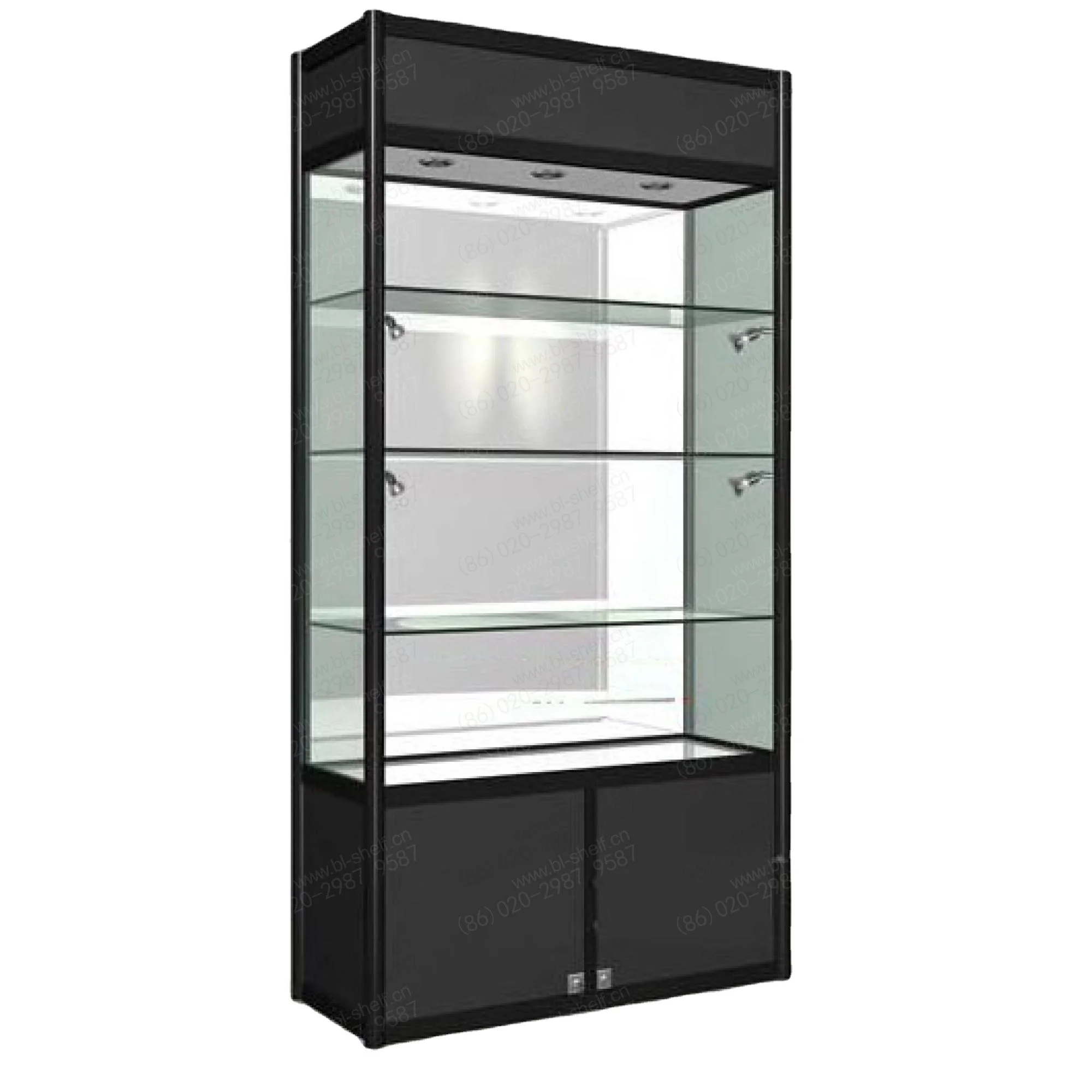 Cabinets aluminum frame glass machine tempered glass cabinet glass display food cabinet