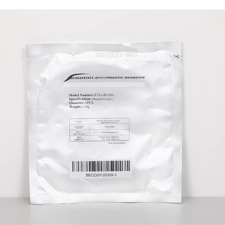 ETG-III Cryo Antifreeze Pads Anti Freeze Membranes for Cryo Freeze Fat Cryolipolysis