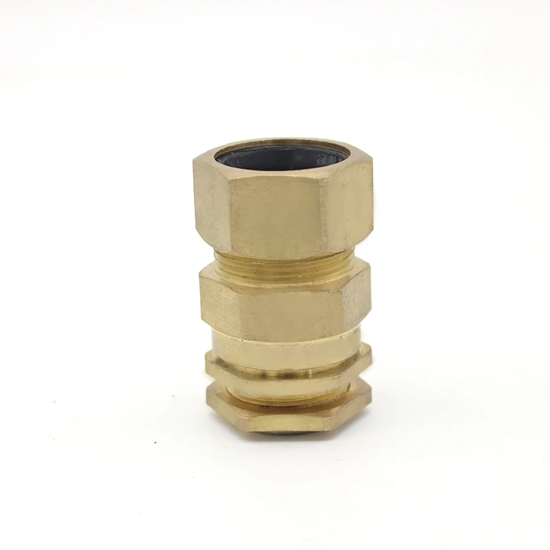 CW Armoured Brass Cable Gland CE IP68 Single Metal Cable Gland CW20L Cable Gland With Earth Tag