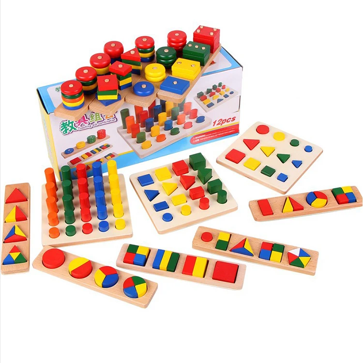 
Hot New Product Baby Matching Board Montessori Teaching Kids Educational Montessori Wooden Toys 