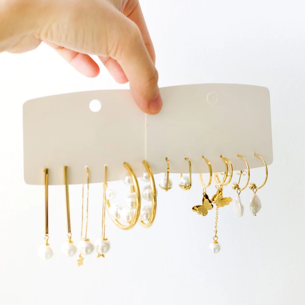 Туфли с жемчугом и стразами серьги для женщин конструкции золотом обручальные квадратными кристаллами аксессуары конечные бусины в форме цветов