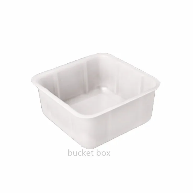 
China PP transparent plastic storage container bucket wholesale for box 
