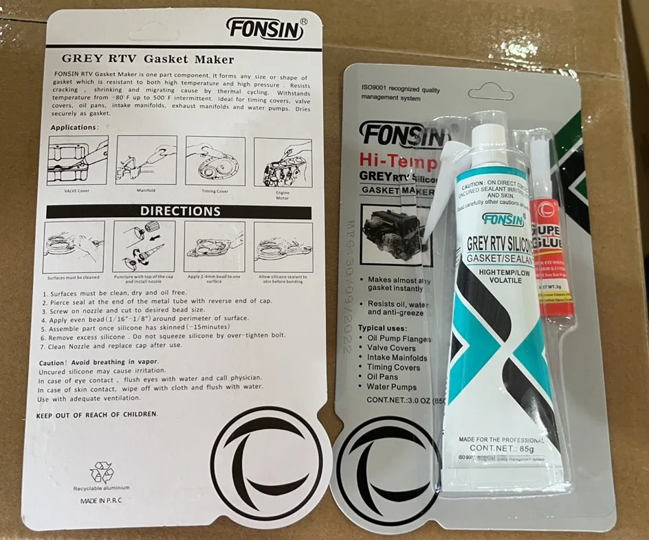 RTV Silicone Gasket Maker No Leak and Anti Oil Sealant