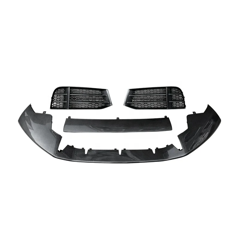 For 2008-2016 Audi RS5 front bumper  carbon fiber diffuser spoiler front lip