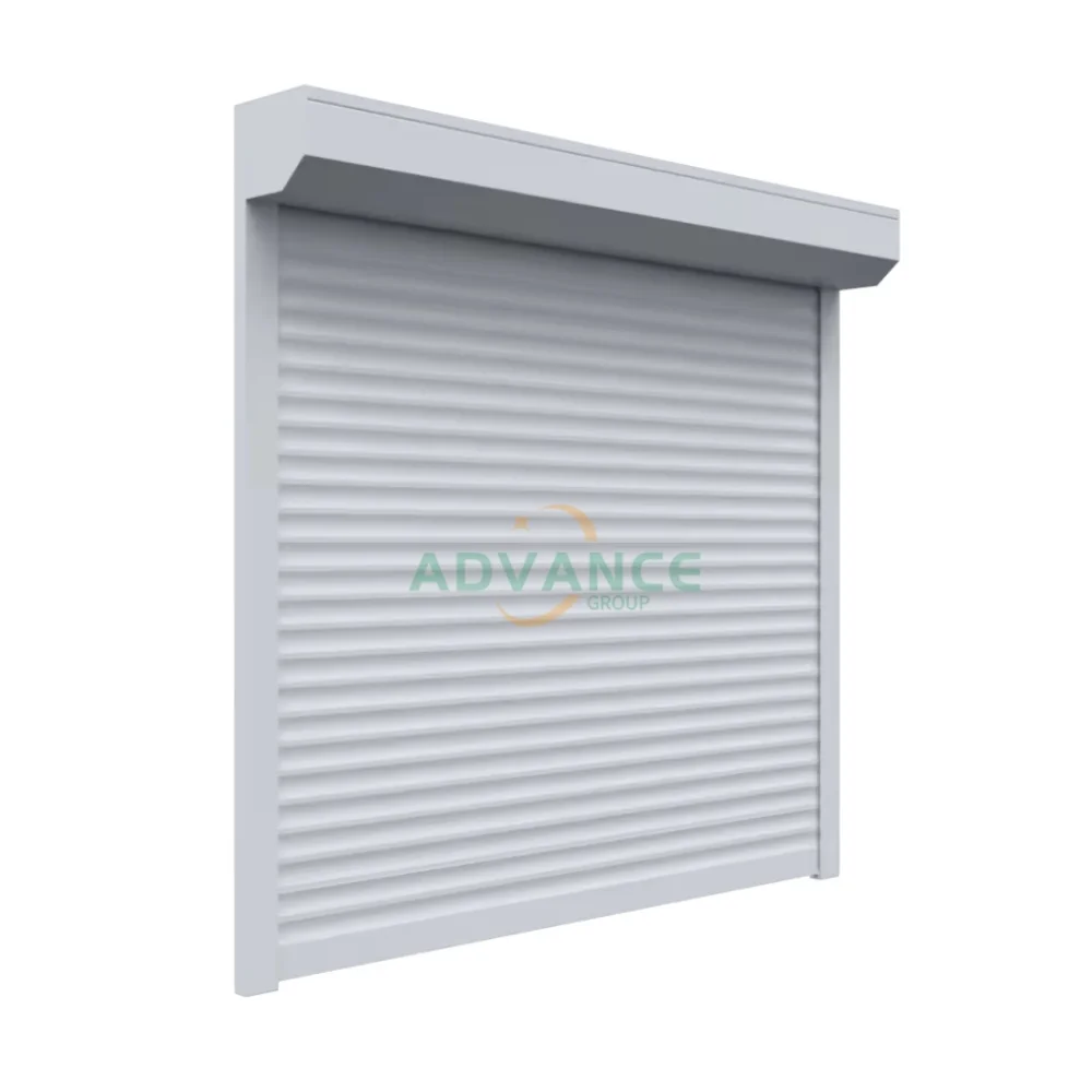 2025 ADVANCE  Modern design black color wind proof automatic Aluminum garage security roll up shutter door