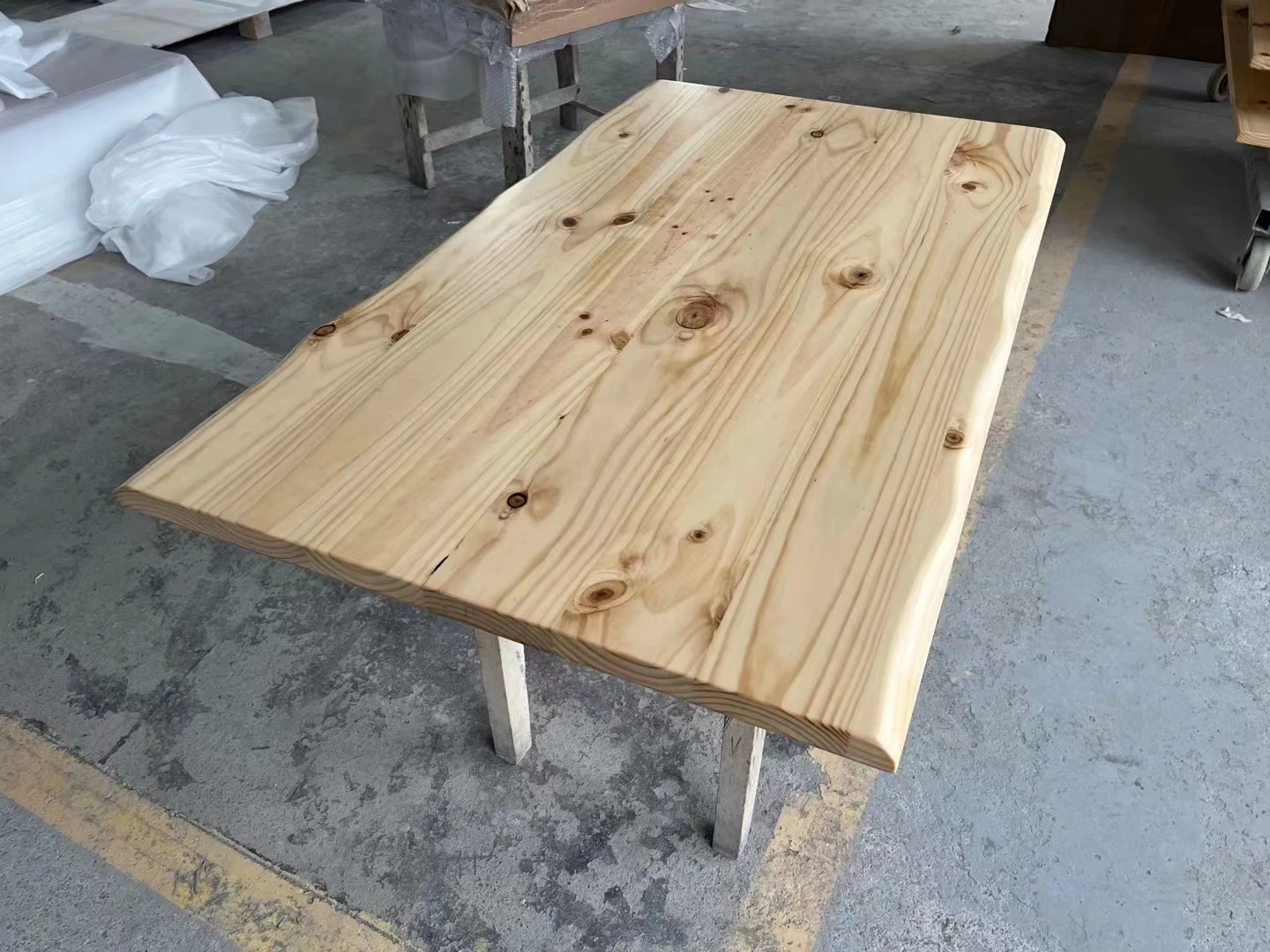 Solid pine wood Finished unfinished tabletop Batch    DIY 140x70x3cm