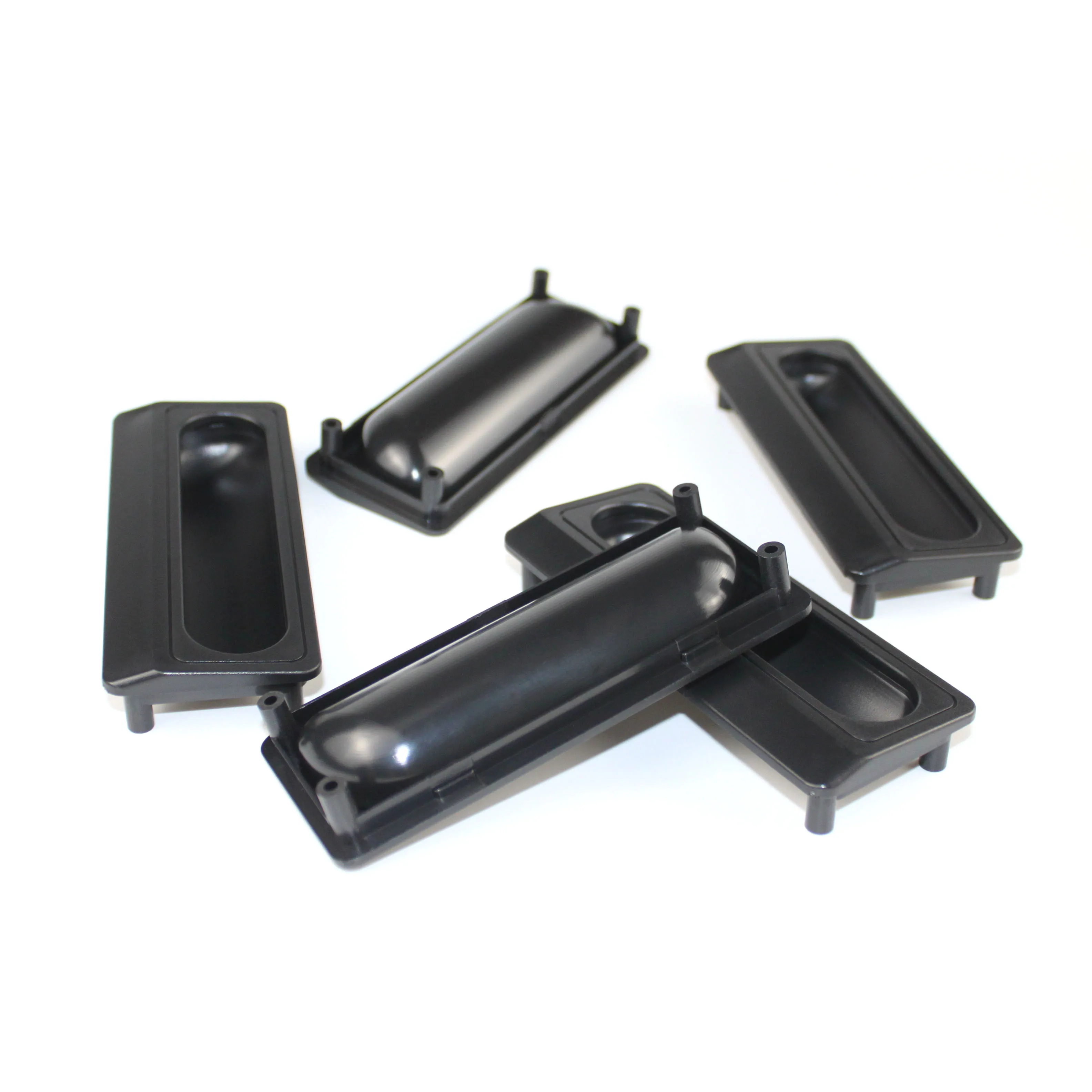 Flush Pull Finger Insert Recessed Mechanical Equipment Handles Plastic Switch Control Box Flush Pull Cabinet Handle