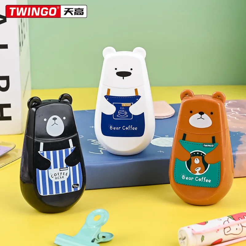 correction tape coffee bear design IP creative gift corrector stationery white out