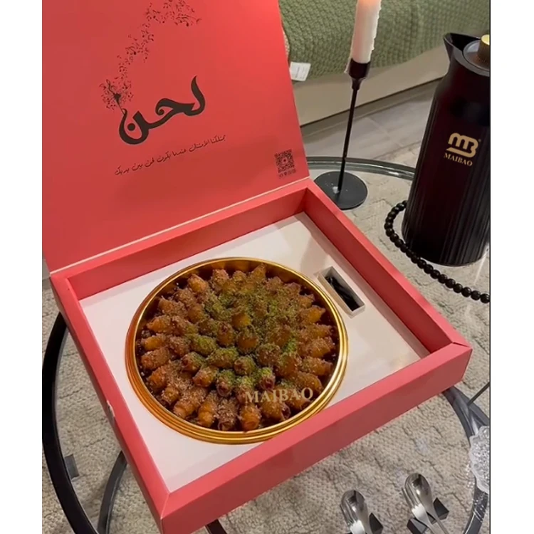 Custom luxury cake packaging box bakery paper boxes for desserts brownies takeaway bread candy pastry baklava cookie food boxes