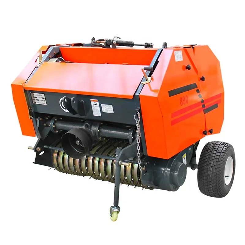 Tractor driven round straw bale press machine with CE approval