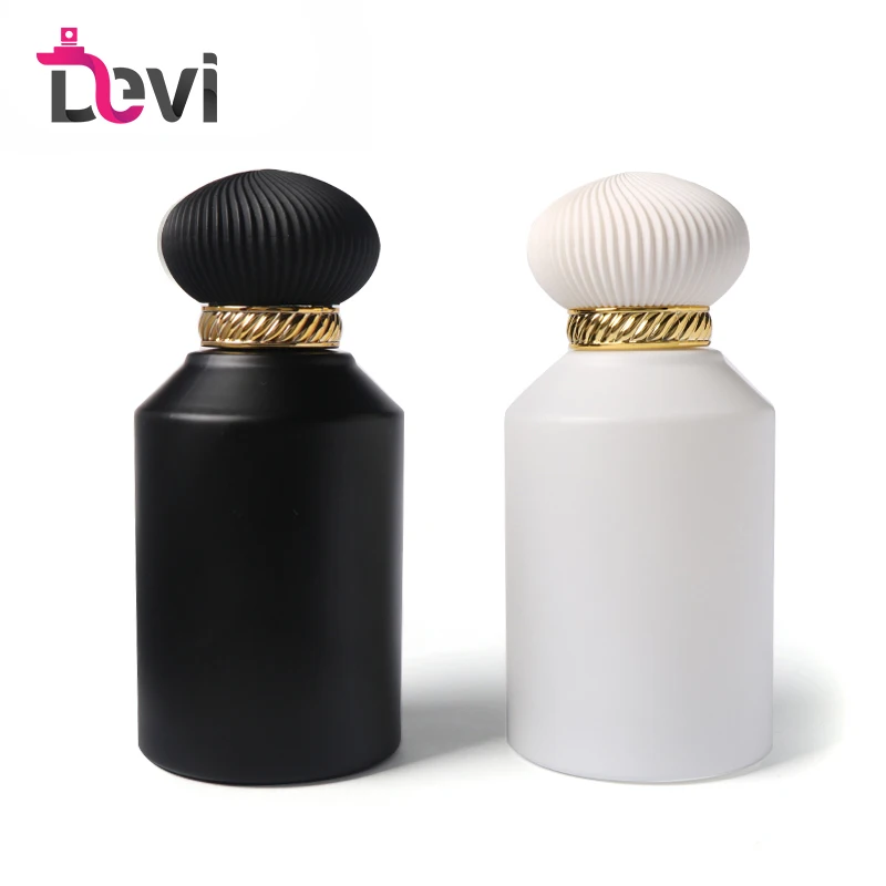 Devi New style Luxury Custom 30ml 50ml 100ml Spray Empty refillable fancy perfume botGlass Perfume Bottles round perfume bottle